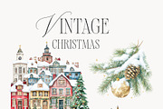 Vintage Christmas Clipart Collection, a Seasonal Illustration by studioequinox (Thumbnail 2 of 8)