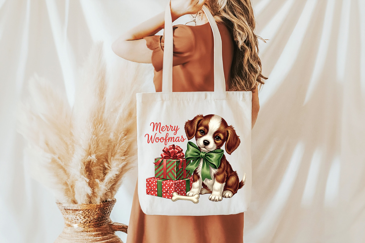 Vintage Christmas PNG, Dog, an Illustration by Libby Wishes (Photo 5 of 6)