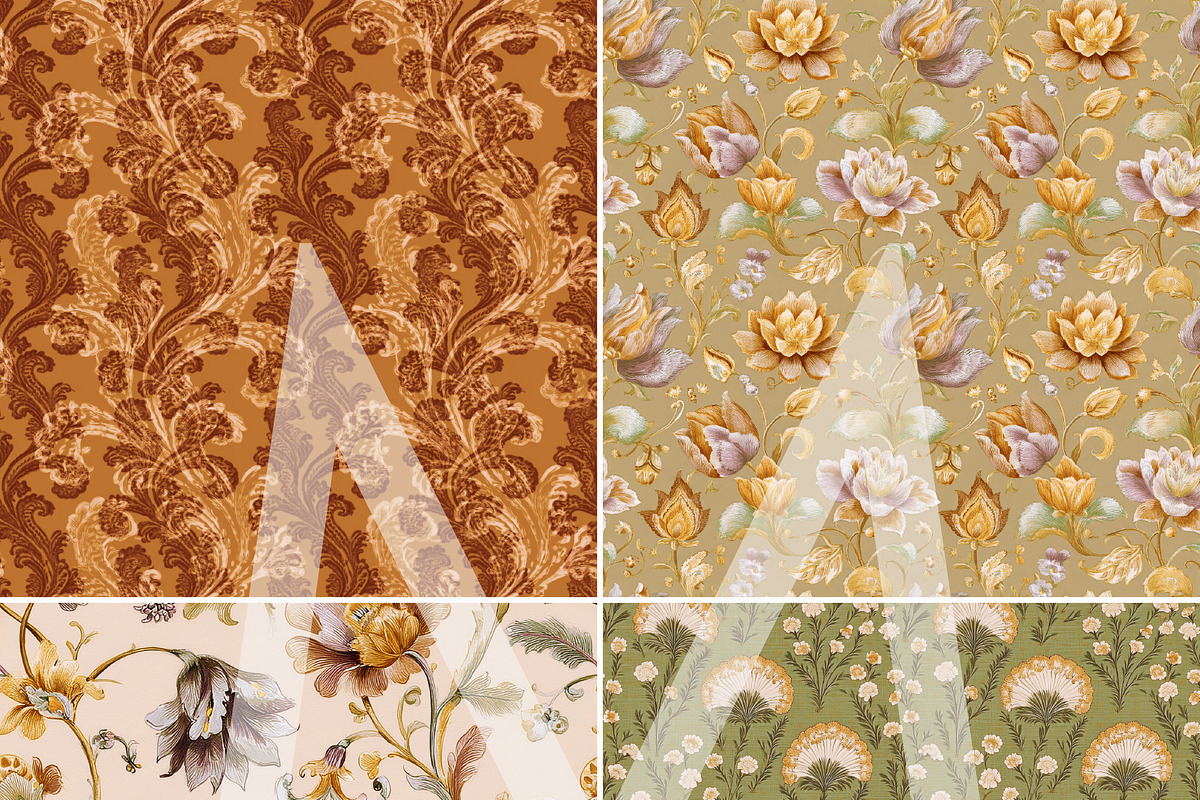 Bohemian Ornament Seamless Patterns, a Pattern Graphic by Maishop (Photo 5 of 7)
