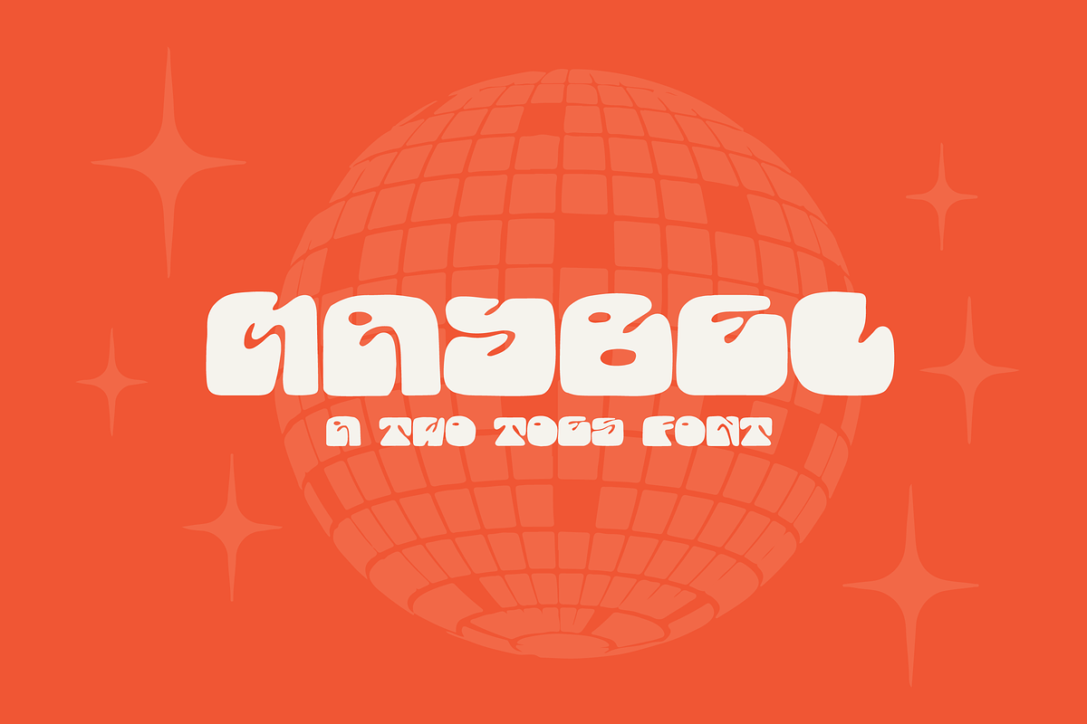 Maybel: A disco-worthy display font, a Handwritten Font by Two Toes Creative (Photo 1 of 4)