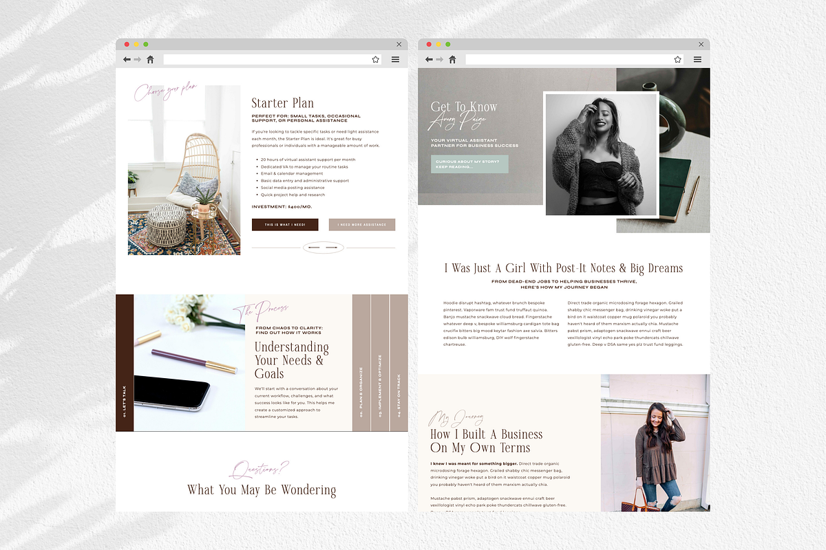 Modern Entrepreneur Showit Website, a Landing Page Template by Sugar Studios (Photo 2 of 8)
