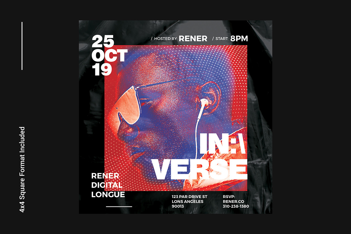 Hip Hop Flyer Template, a Flyer Template by Bornx Design (Photo 5 of 6)