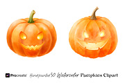 Hand-Painted Watercolor Pumpkins, an Object Graphic by crafty (Thumbnail 3 of 8)
