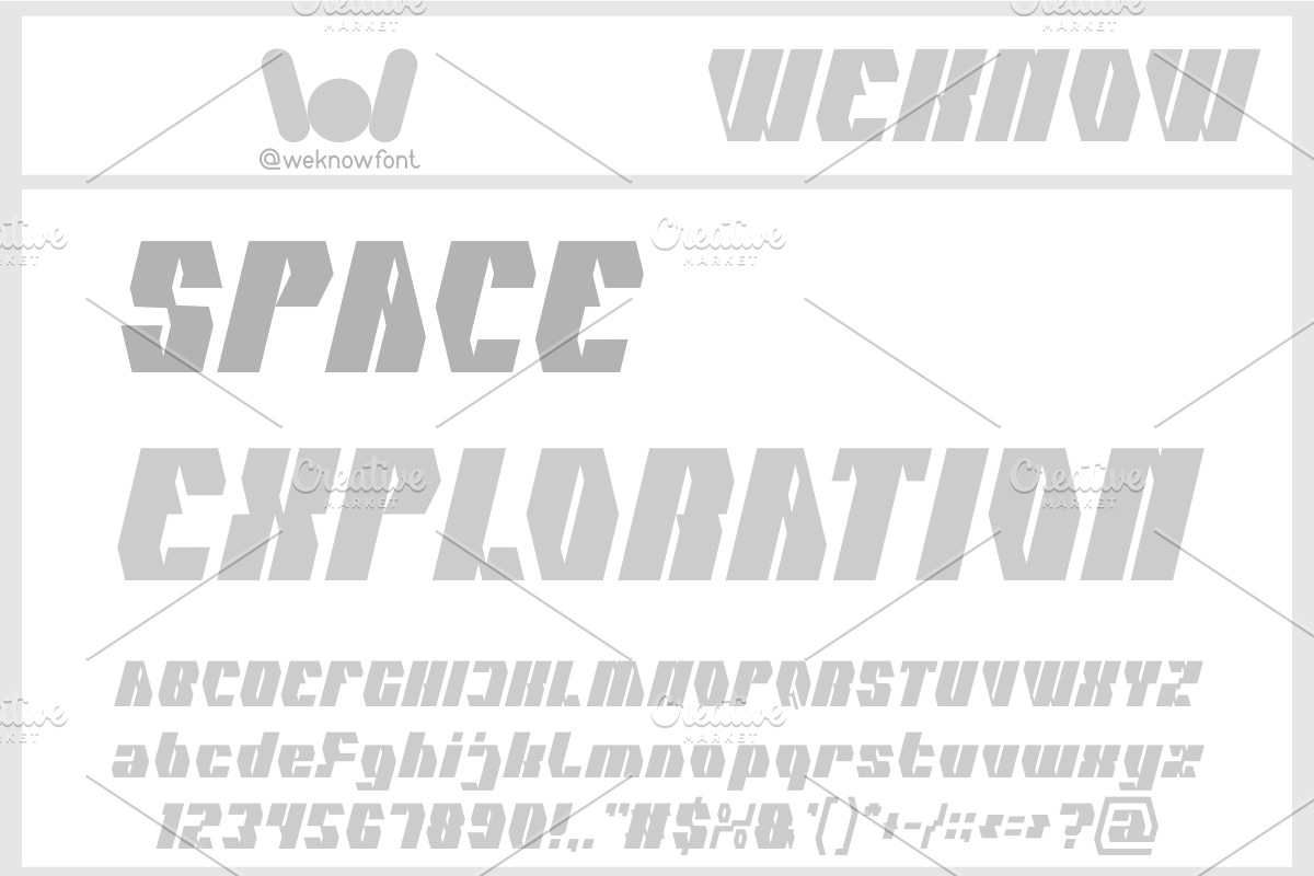Cybernetic Man font, a Font by weknow (Photo 3 of 8)