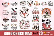 Boho Christmas Sublimation Bundle, an Object Graphic by GlitterCraft (Thumbnail 1 of 21)