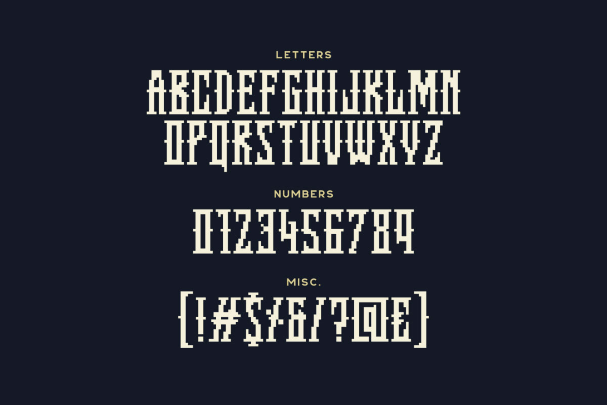 Heretic - Pixel Font, a Font by Tugcu Design Co. (Photo 2 of 3)