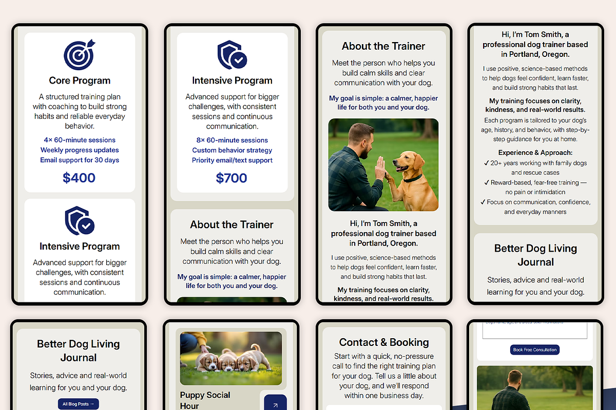 Dog Trainer - Wix Studio Website, a Wix Template by Kitteeh (Photo 13 of 17)