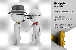 3D Hipster - Handshake