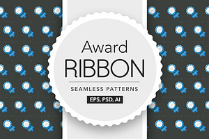 Award Ribbon Seamless Pattern