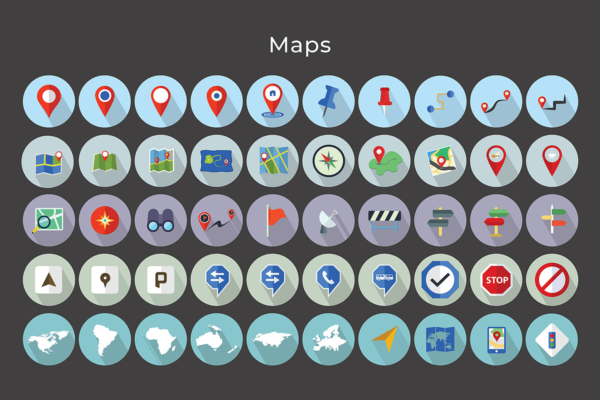 Map Navigation Vector Icons V2, a Duotone Icon by Jumbo Icons (Photo 5 of 5)