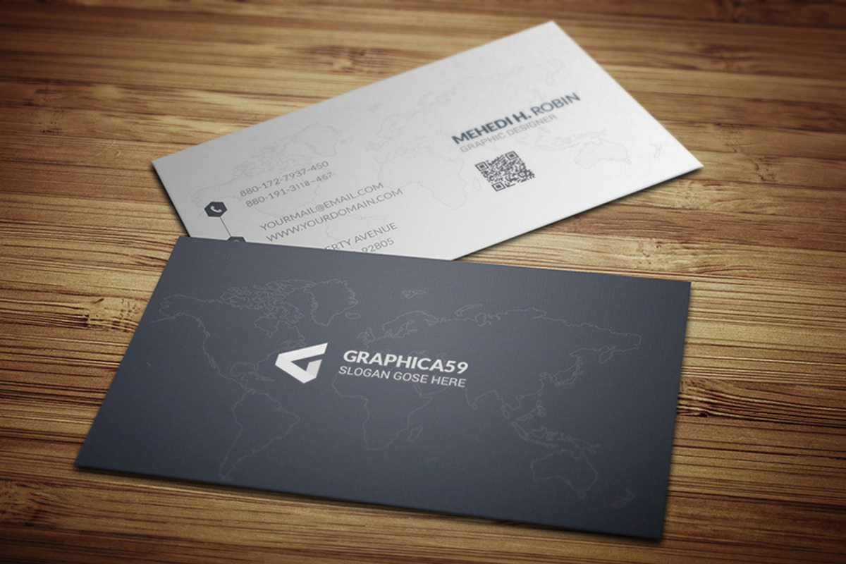 Simple Business Card Design vol-01, a Business Card Template by graphica59 (Photo 6 of 6)