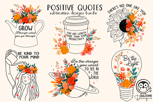 Positive Quotes Sublimation Bundle