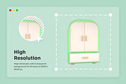 Interior Decor 3D Icon Collection, a Decorative Illustration by twinstd (Thumbnail 3 of 6)