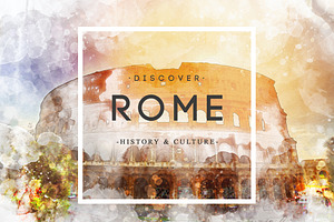 Watercolor Rome Design