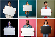People Holding Blank Ad Boards, a Person Photo by Palleon (Thumbnail 3 of 6)