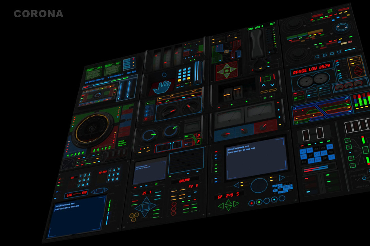 Control panel pack, an Object 3D Model by maxpsr (Photo 9 of 12)
