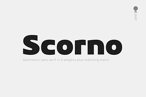Scorno / Geometric Sans Serif