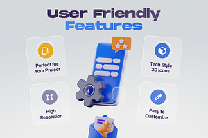 Customy - CRM 3D Icon Set