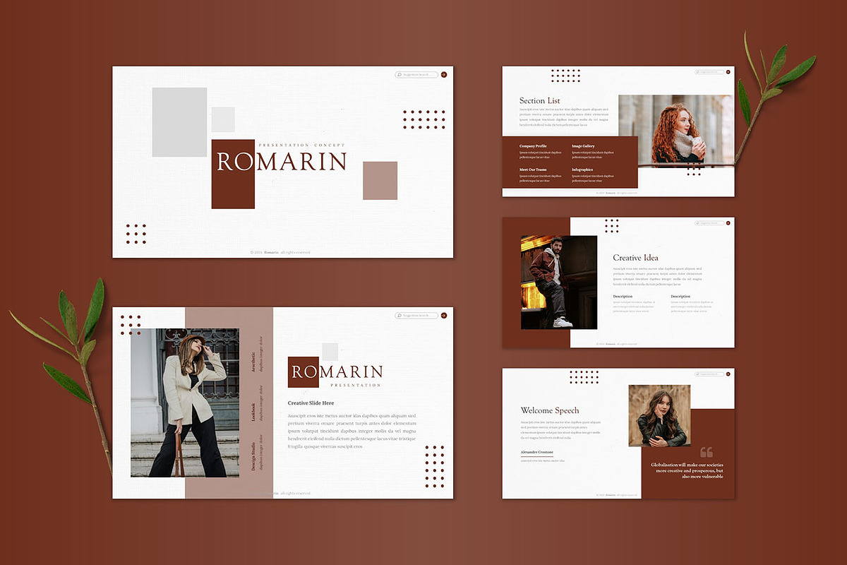 Romarin - Powerpoint Template, a Presentation Template by StreaksideStd