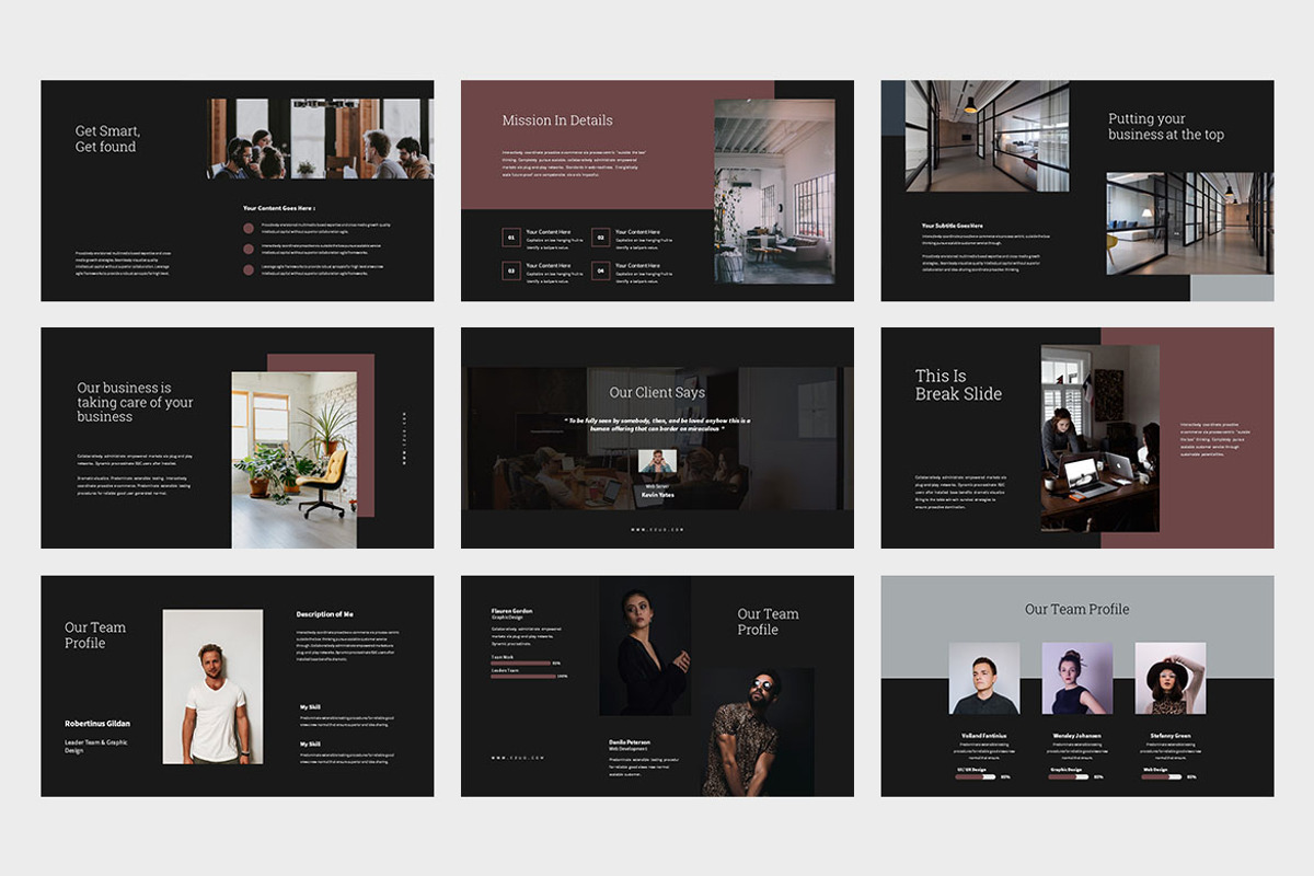 Ezuo : Co-Working Google Slides, a Presentation Template by Punkl Camp (Photo 7 of 9)