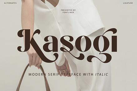 Kasogi - Modern Sans Font, a Sans Serif Font by Font Liner