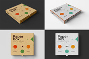 Paper Box Mockup, pizza, chocolate, a Packaging Mockup by dpi (Thumbnail 2 of 7)
