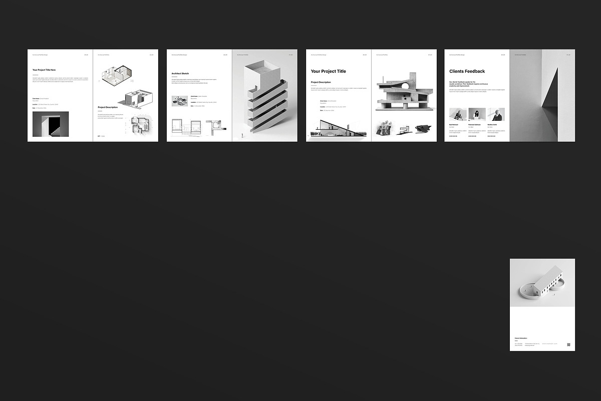 Architecture Portfolio Template, a Brochure Template by ElvinPrint (Photo 14 of 14)