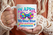 April We Wear Blue Autism Faux Yarn, an Illustration by designcity5 (Thumbnail 7 of 9)
