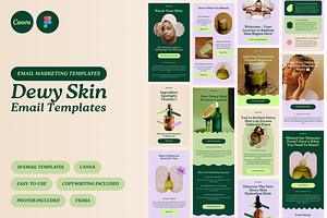 Dewy Skin Email Newsletter Templates