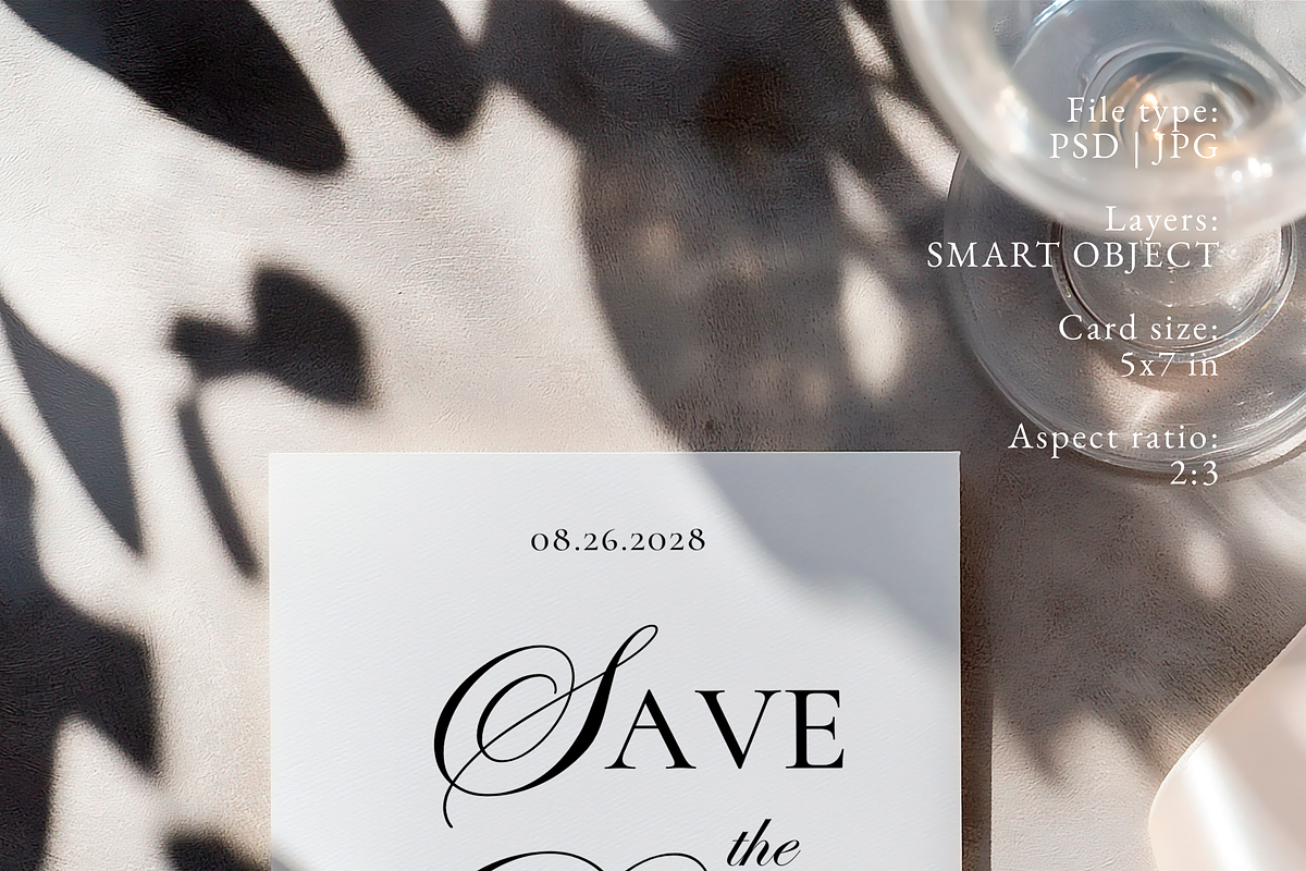 Orchid 5x7 Invitation Card Mockup, a Product Mockup by Serenefeeling (Photo 3 of 6)