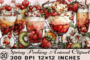 Valentine Whimsical Cocktail Clipart, an Illustration by SVGArt (Thumbnail 1 of 7)