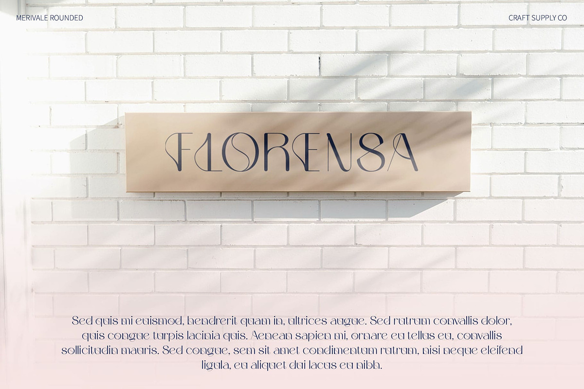 Merivale Rounded, a Sans Serif Font by Craft Supply Co. (Photo 6 of 8)