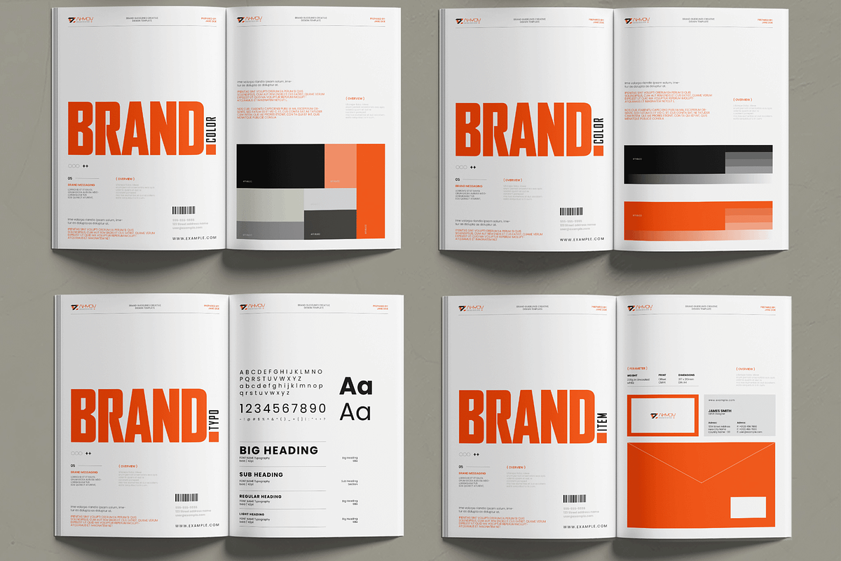 Brand Guidelines Corporate Identity, a Brochure Template by MightyDesign (Photo 3 of 6)