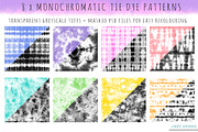 Monochromatic Tie Dye Pack, a Pattern Graphic by Lindy_doodle (Thumbnail 3 of 9)