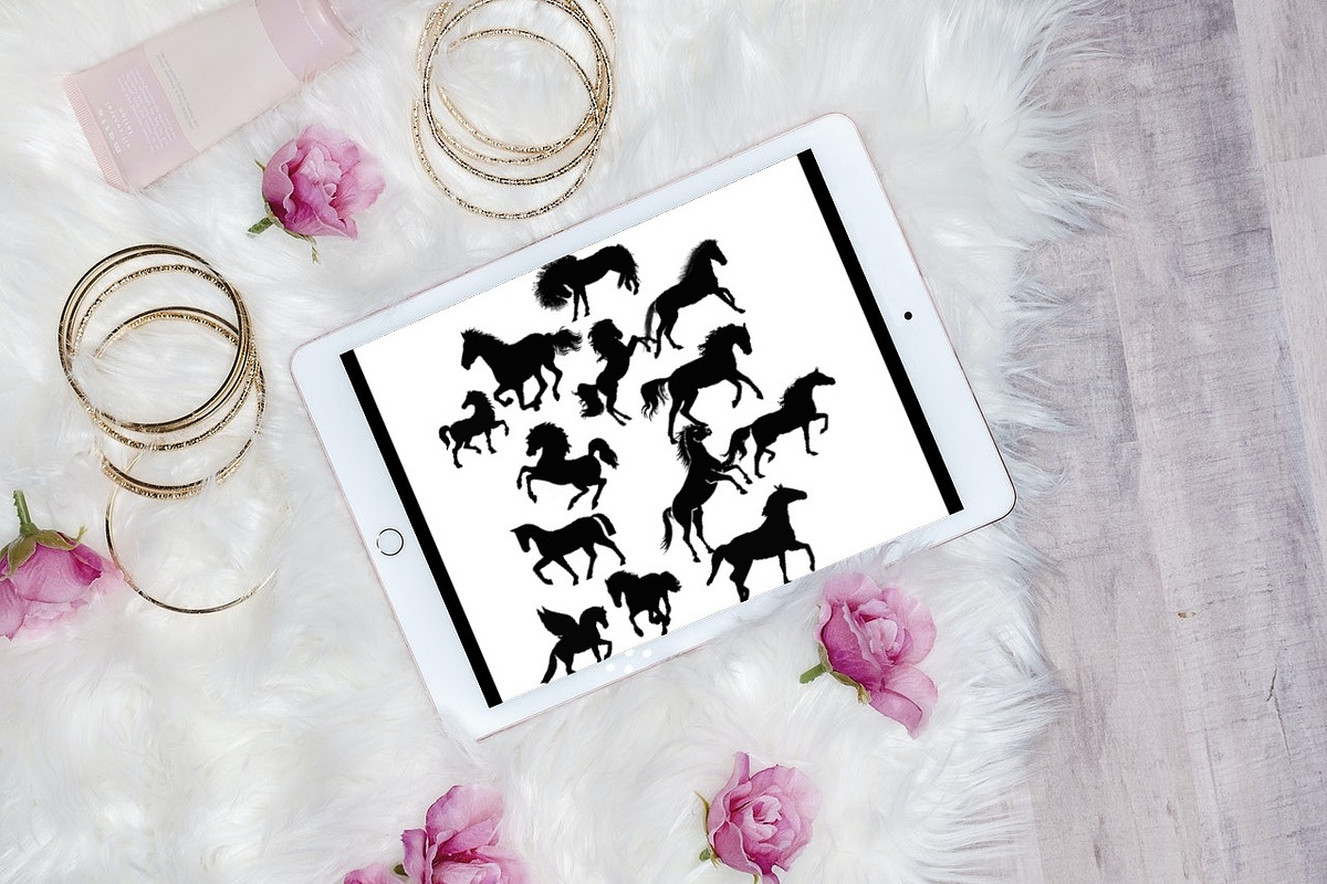 30 Beautiful Horses Brush Stamps, a Brush Add-On by Manifesto Design Gallery (Photo 2 of 5)