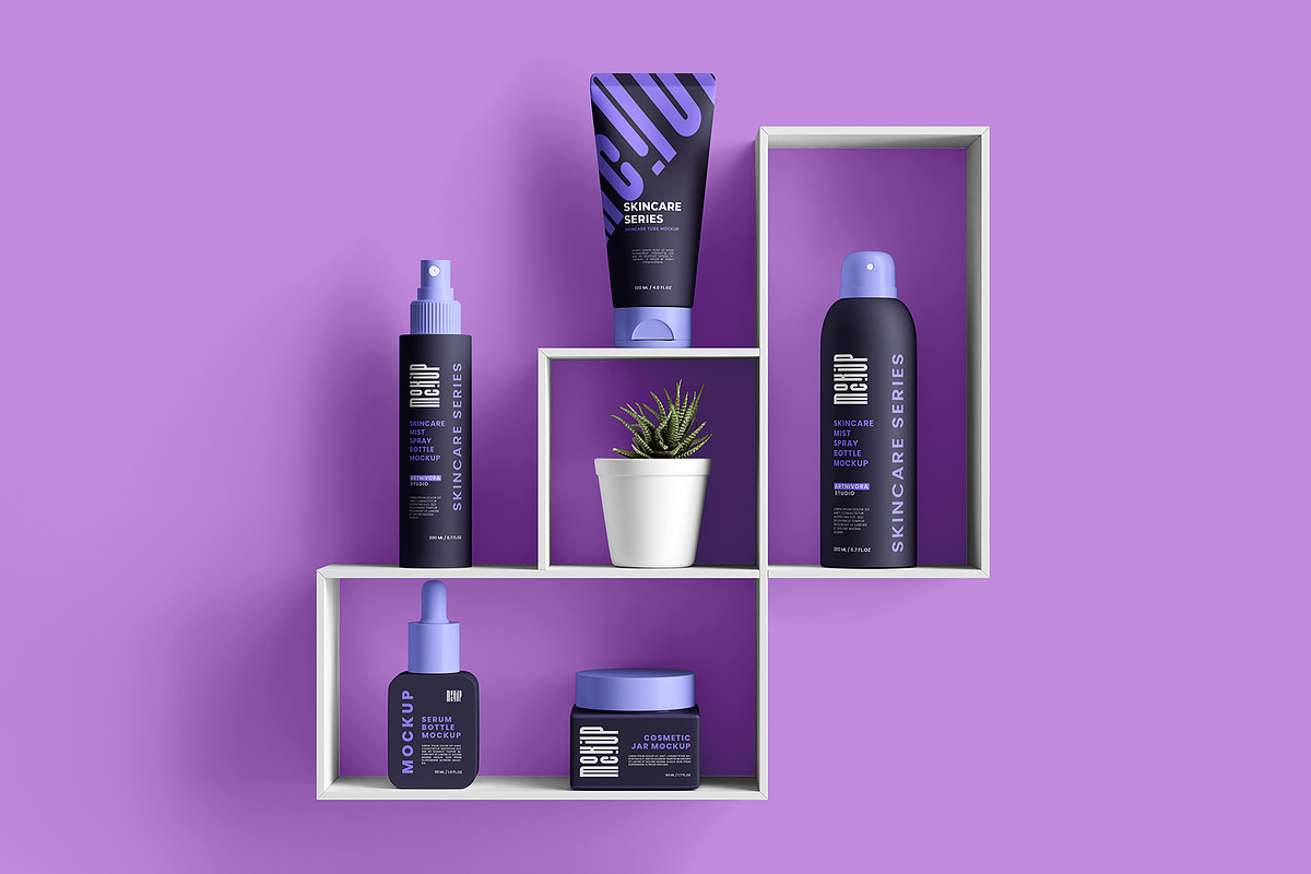 Skincare Product Packaging Mockup, a Packaging Mockup by Artnivora.Std (Photo 3 of 4)