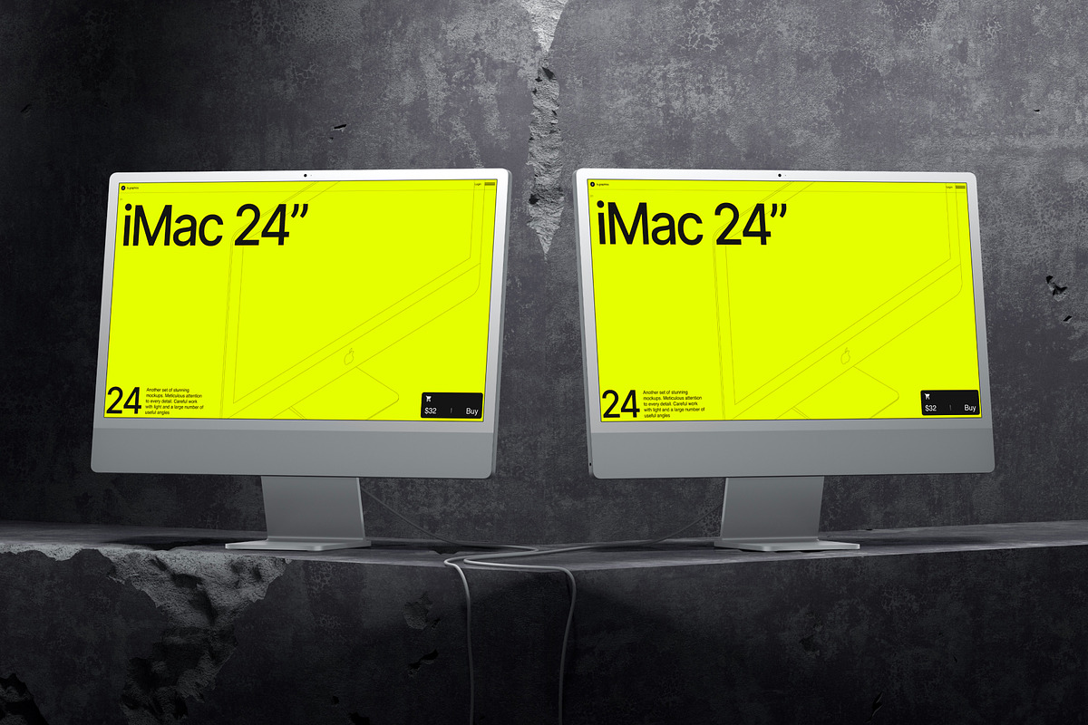 G-Mockups: iMac 24 Inch, a Mac Mockup by ls.graphics (Photo 9 of 9)