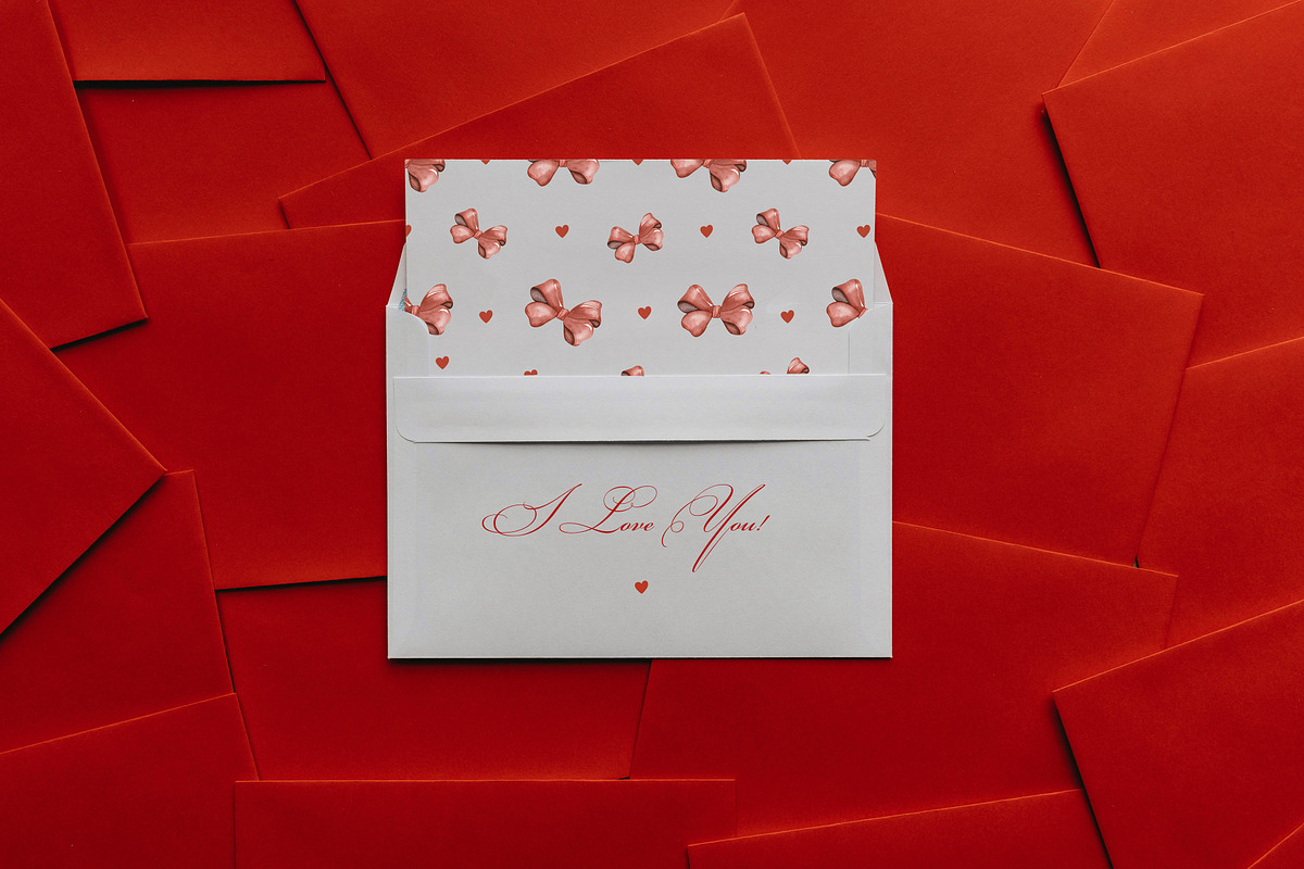 Red Bows Ribbon Watercolor Clipart, a Decorative Illustration by Ooh Lily (Photo 12 of 16)