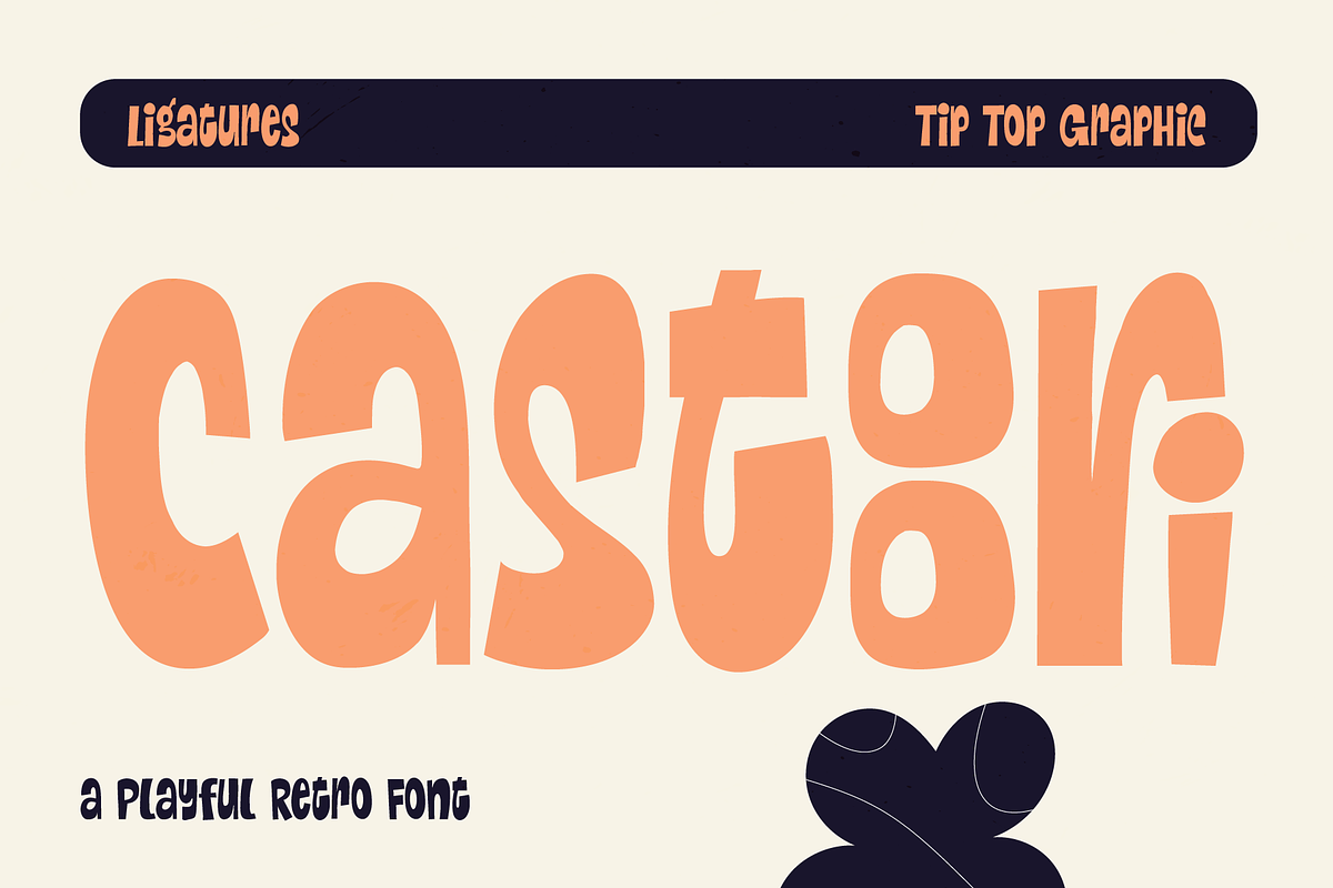 Castoori - A Playful Retro Font, a Handwritten Font by Tiptop Graphic (Photo 1 of 10)