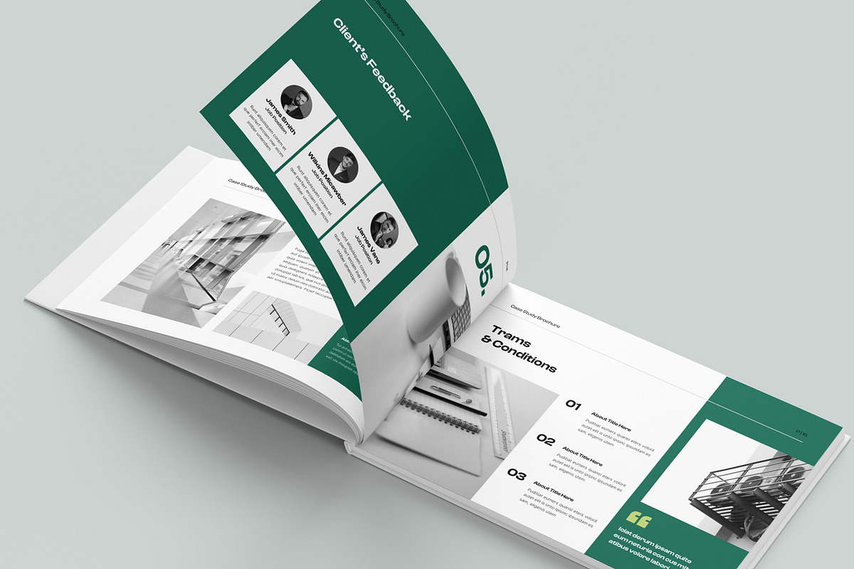 Case Study Booklet Template, a Brochure Template by NorthPeak (Photo 7 of 10)
