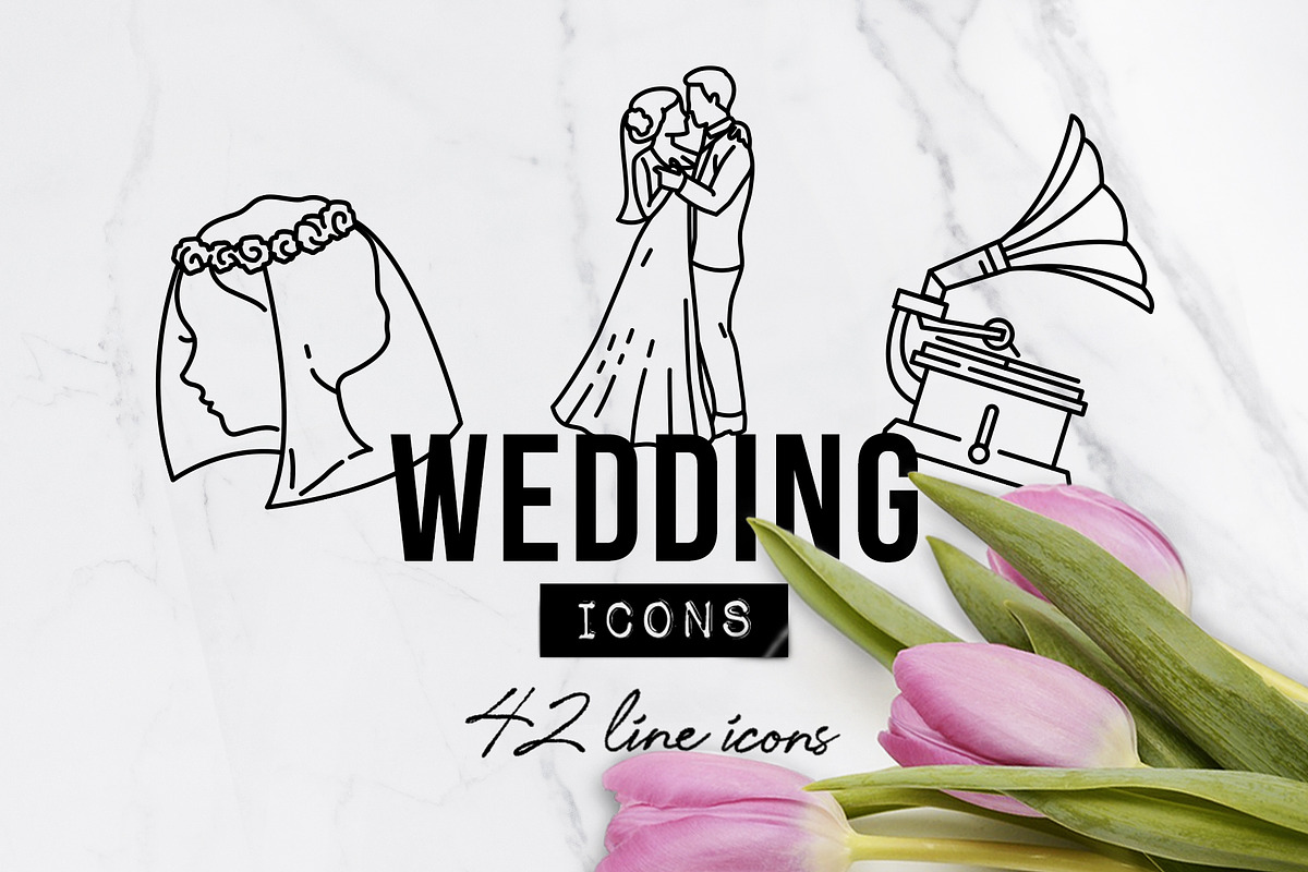 42 Romantic Wedding Icons - Love, an Outline Icon by Hatch Design Workshop (Photo 10 of 10)