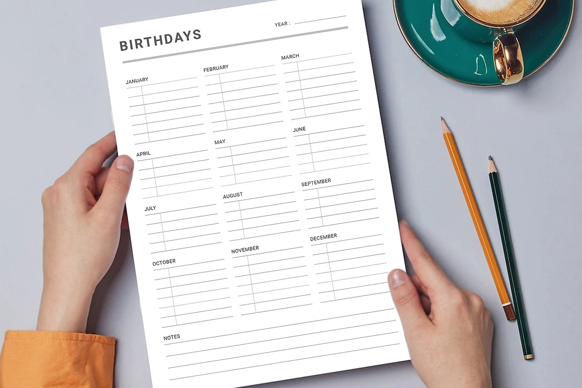 Canva Birthday Planner, a Stationery Template by DesignDevisers (Photo 4 of 9)