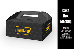 Cake Box Mockup