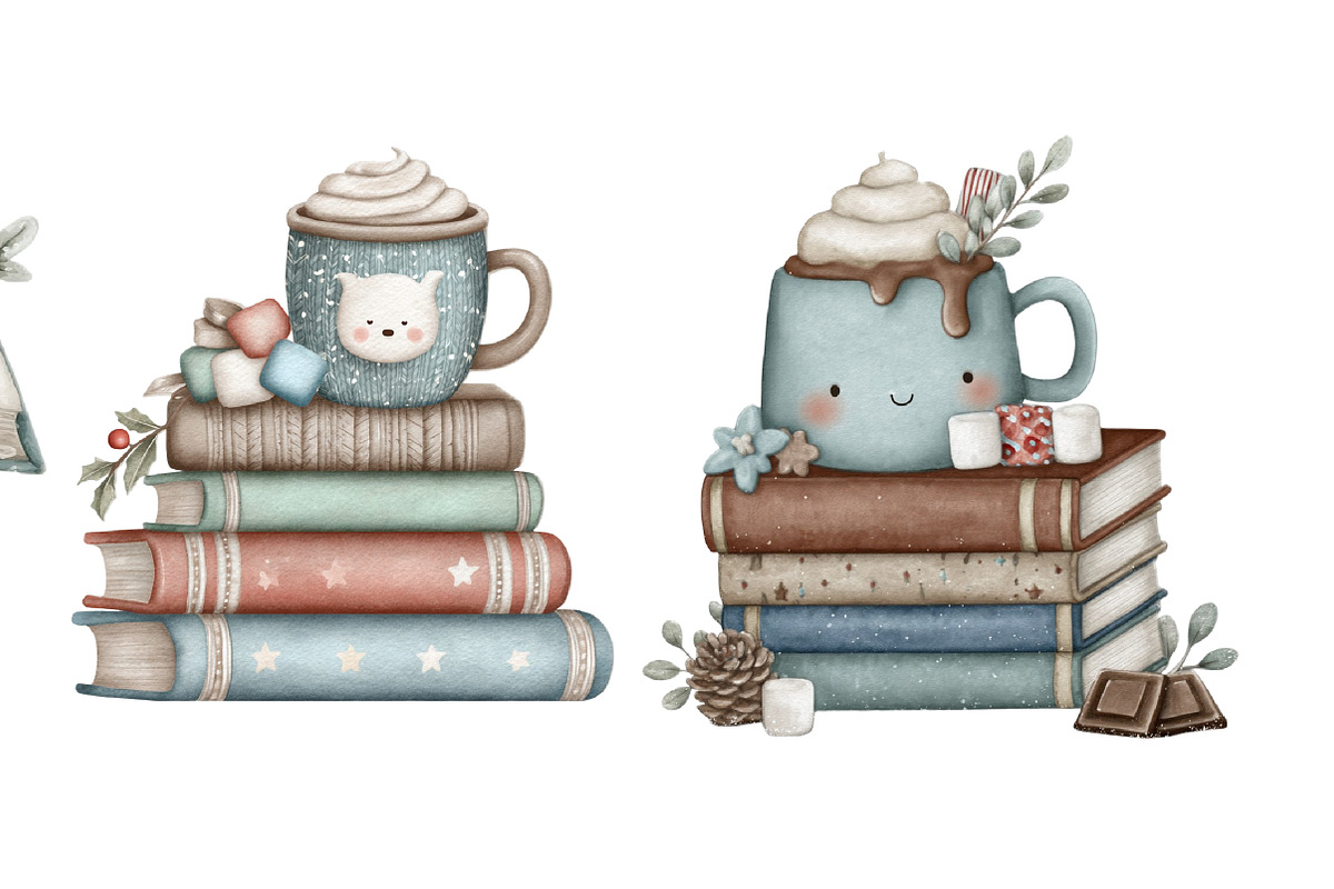 cute winter mug clipart, an Illustration by Designworld (Photo 3 of 4)