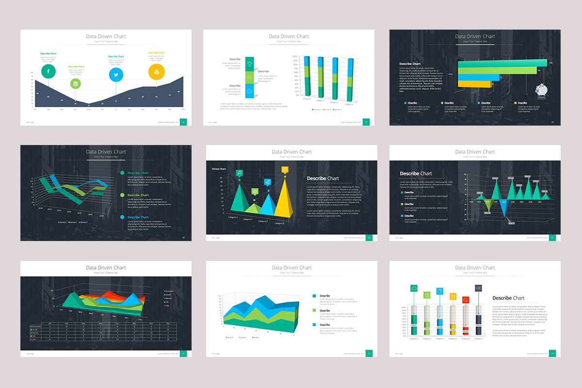 Organizational & Data Chart, a Presentation Template by Stock Shape (Photo 7 of 8)