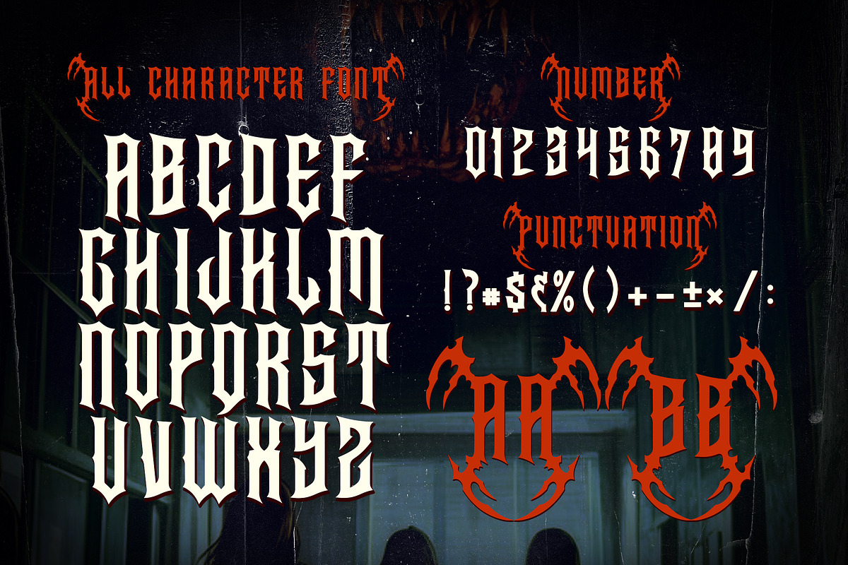 DRAKENHOLD Black Metal Display, a Blackletter Font by dansdesign (Photo 6 of 12)