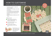 Canva Gable Mockup with Dieline, a Packaging Mockup by Mockup Scene (Thumbnail 12 of 13)