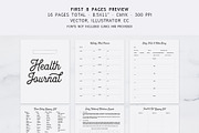 Fully Editable Health Journal, a Stationery Template by Cuppakeri (Thumbnail 2 of 7)