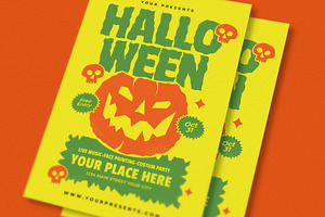 Pumpkins Halloween Party Flyer, a Flyer Template by lilyshop