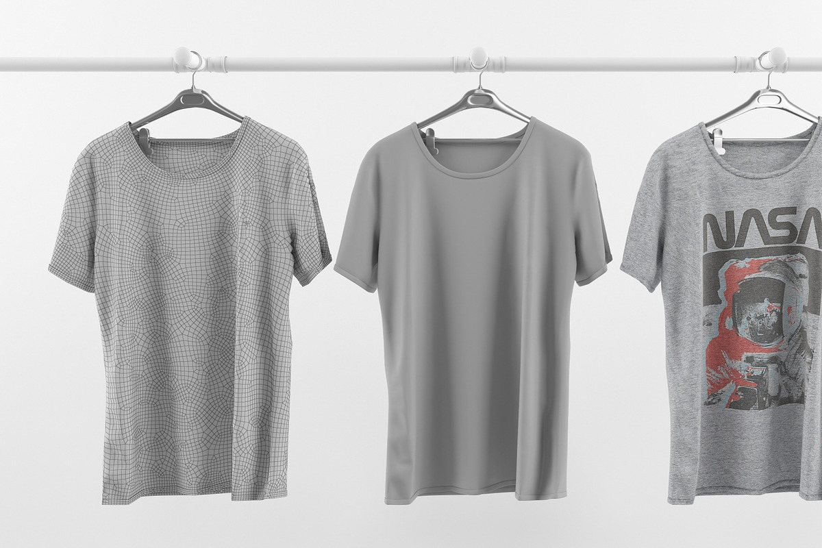T-shirt collection 3D model, a Characters & Person 3D Model by mrGarret (Photo 5 of 17)